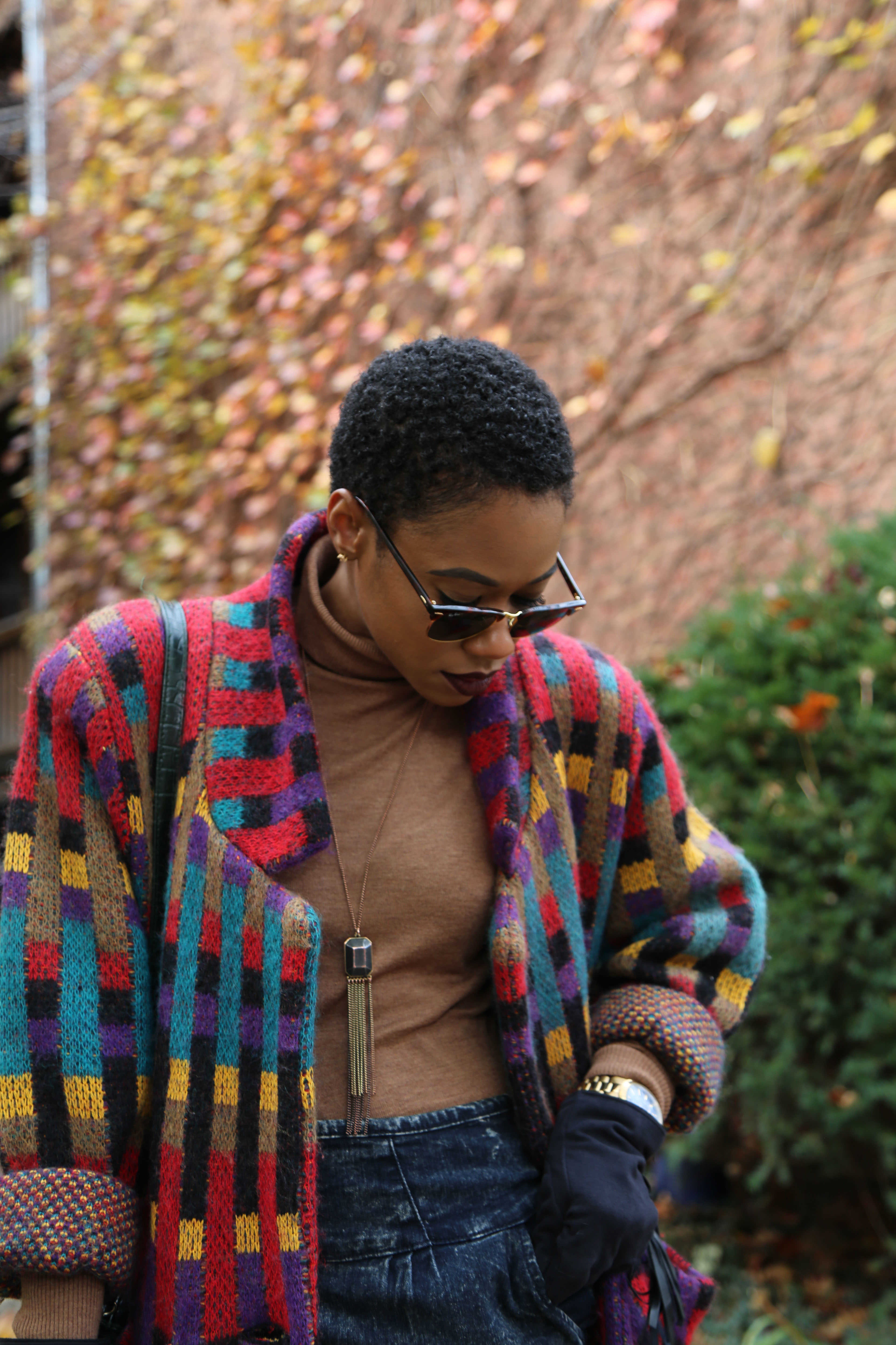 Vintage Multi Color Coat