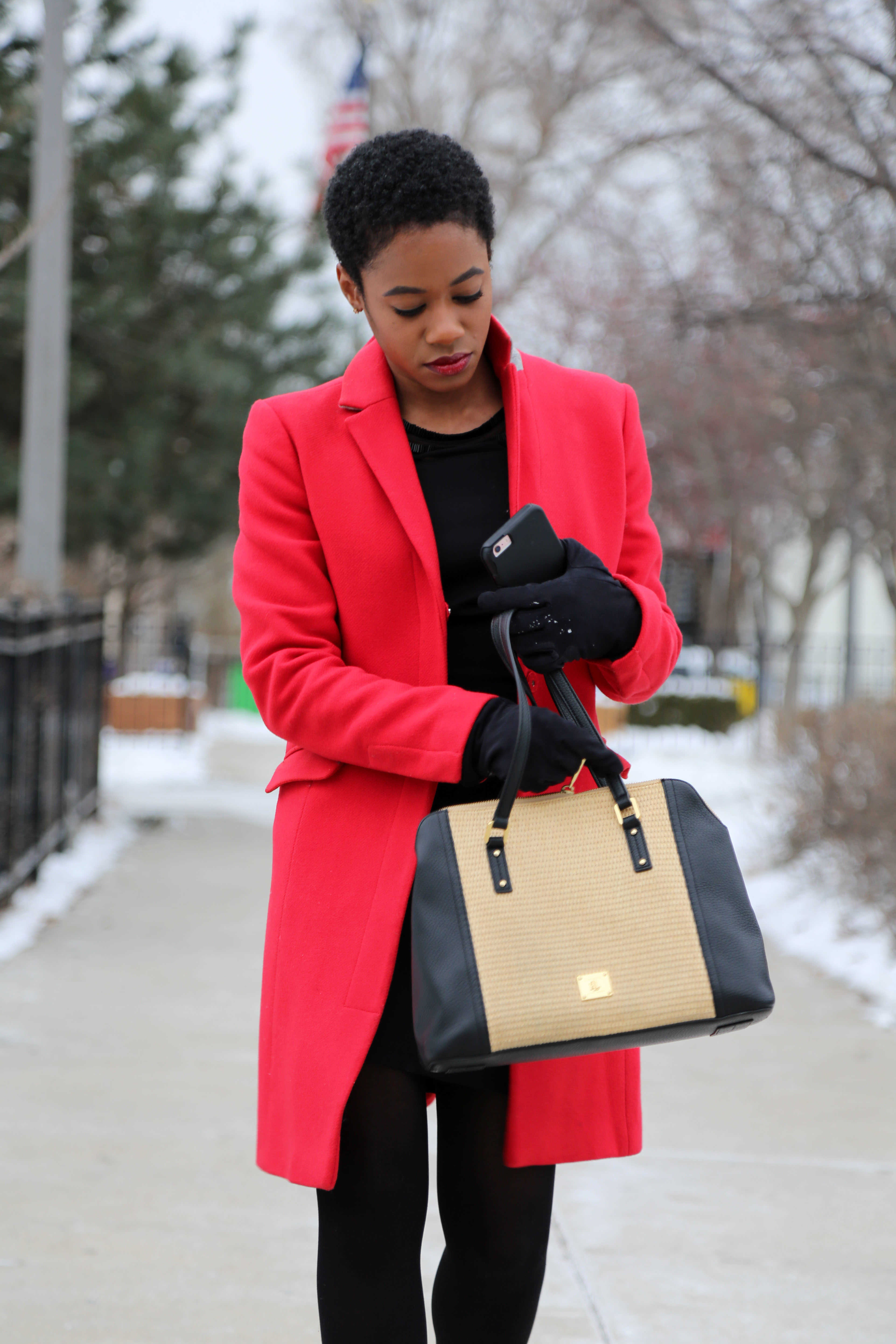 Red Armani Exchange Coat