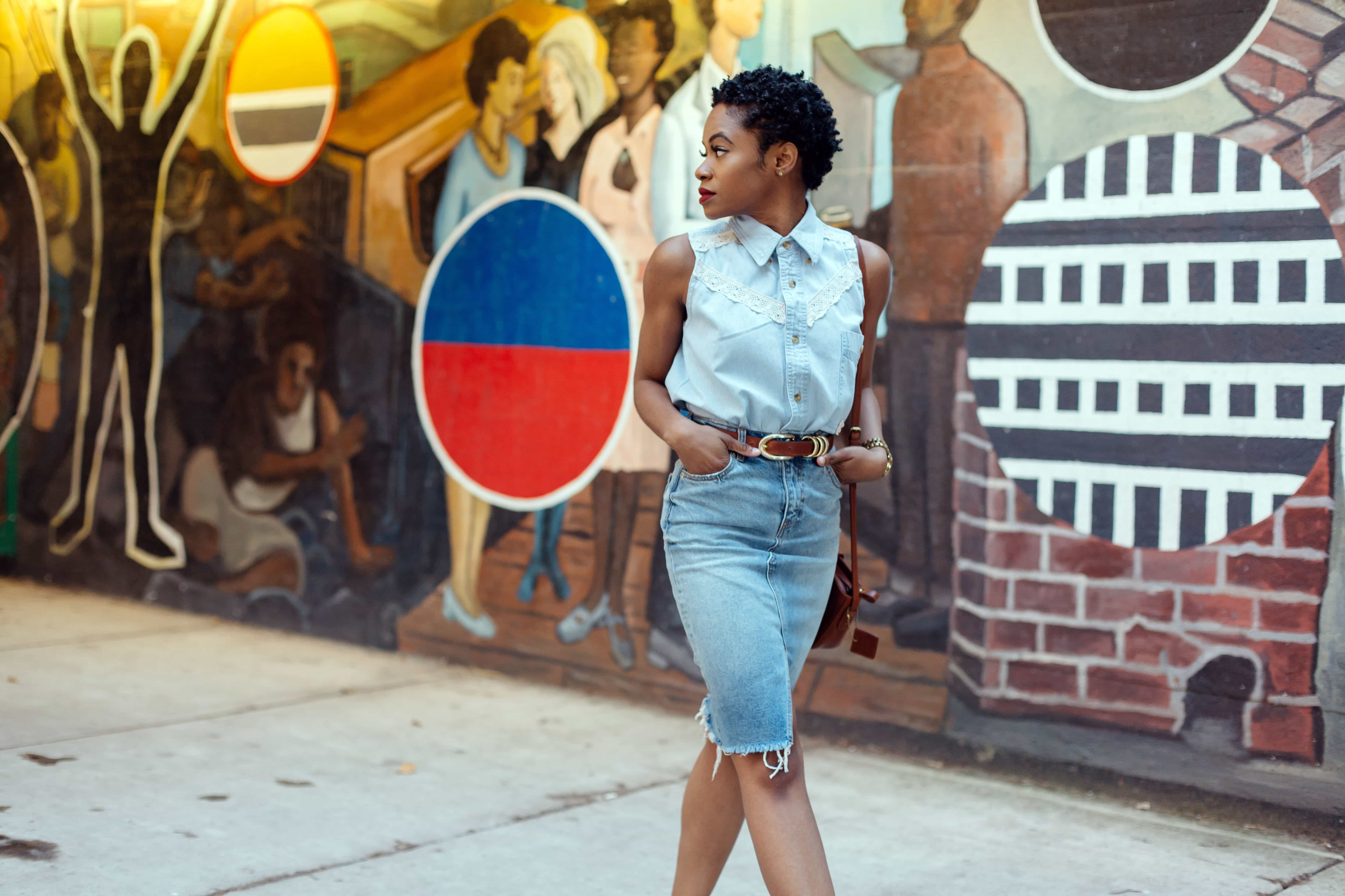 H&M Denim Skirt