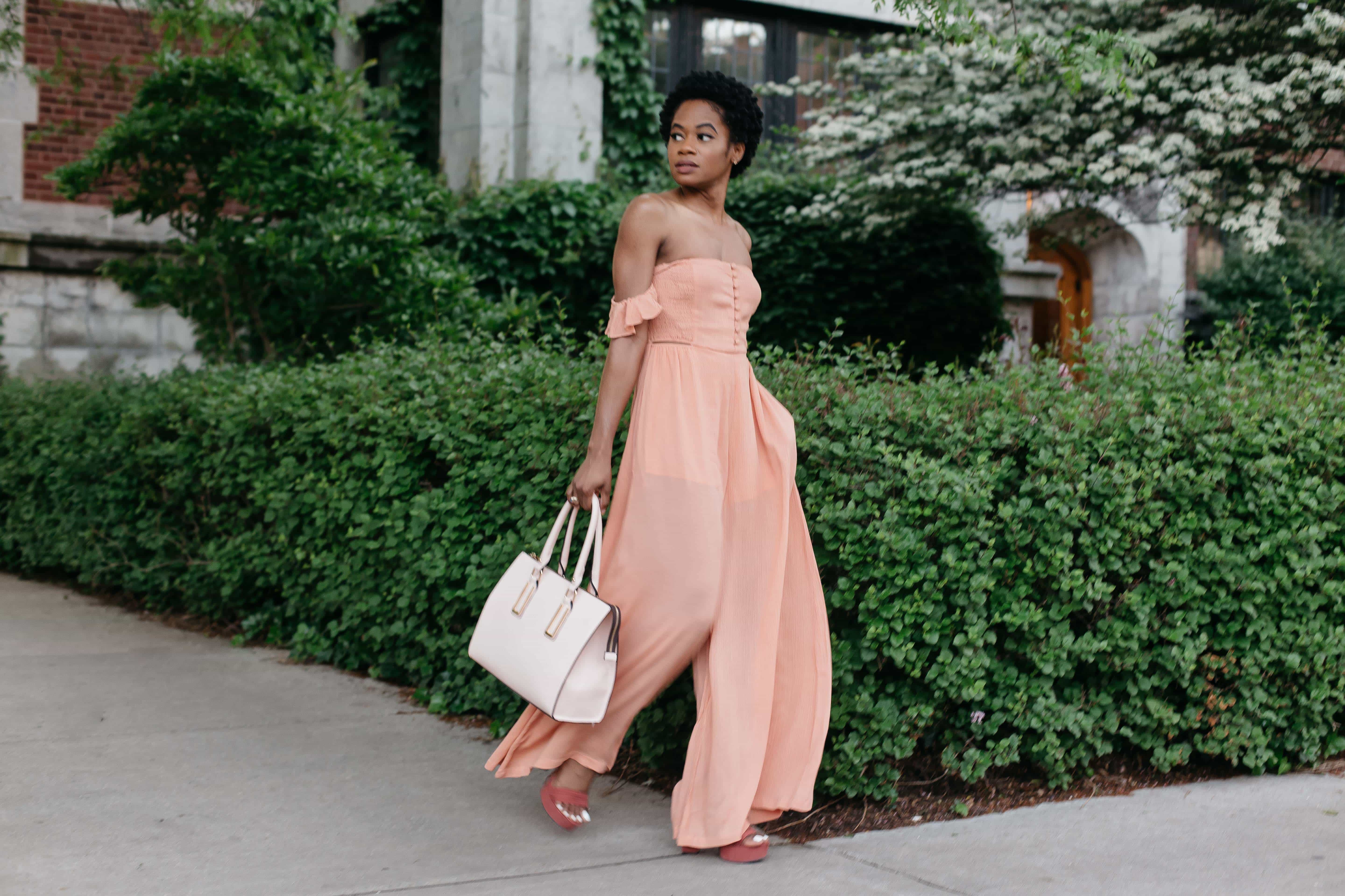 Peachy pocket strapless jumpsuit 4