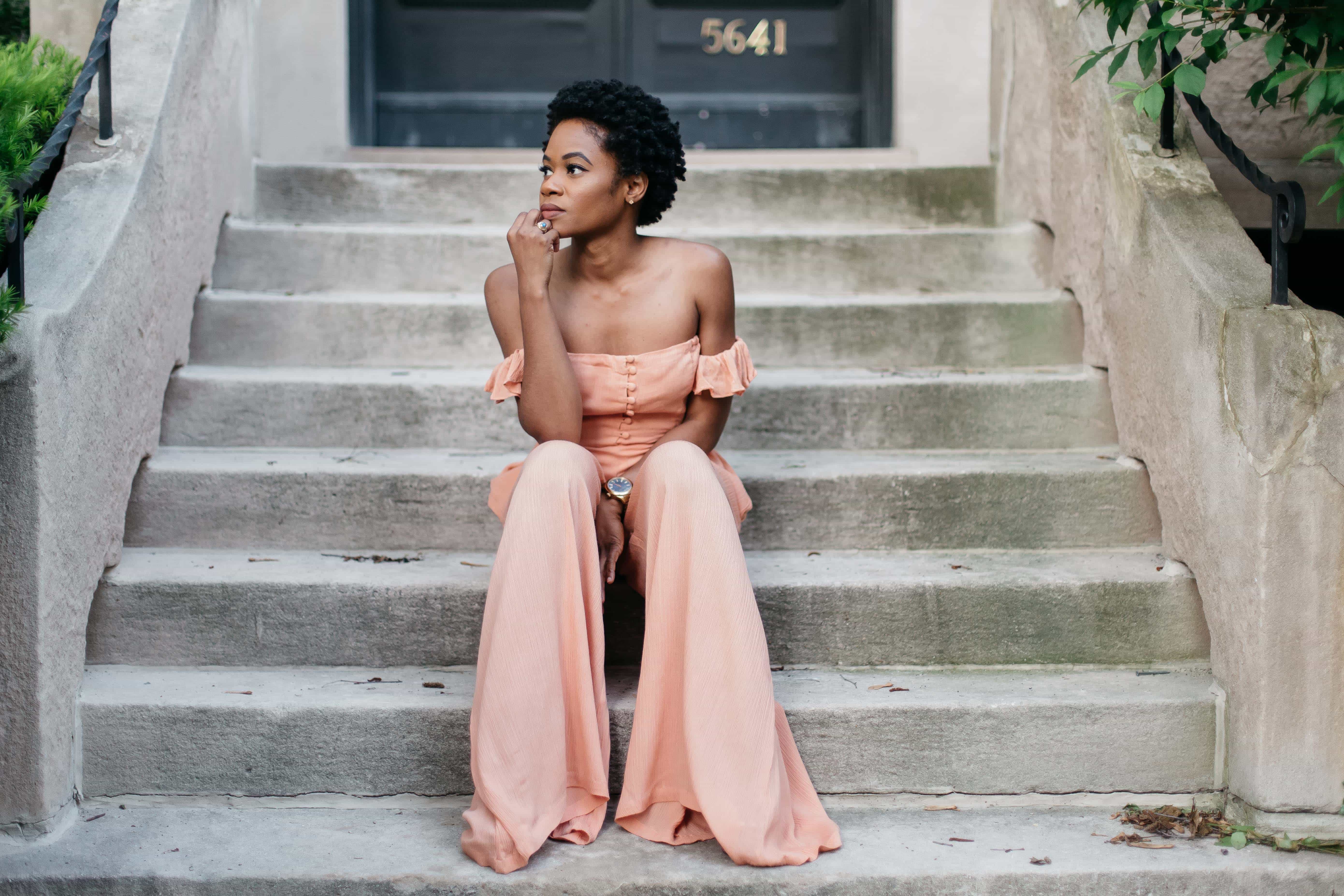 Peachy pocket strapless jumpsuit 6