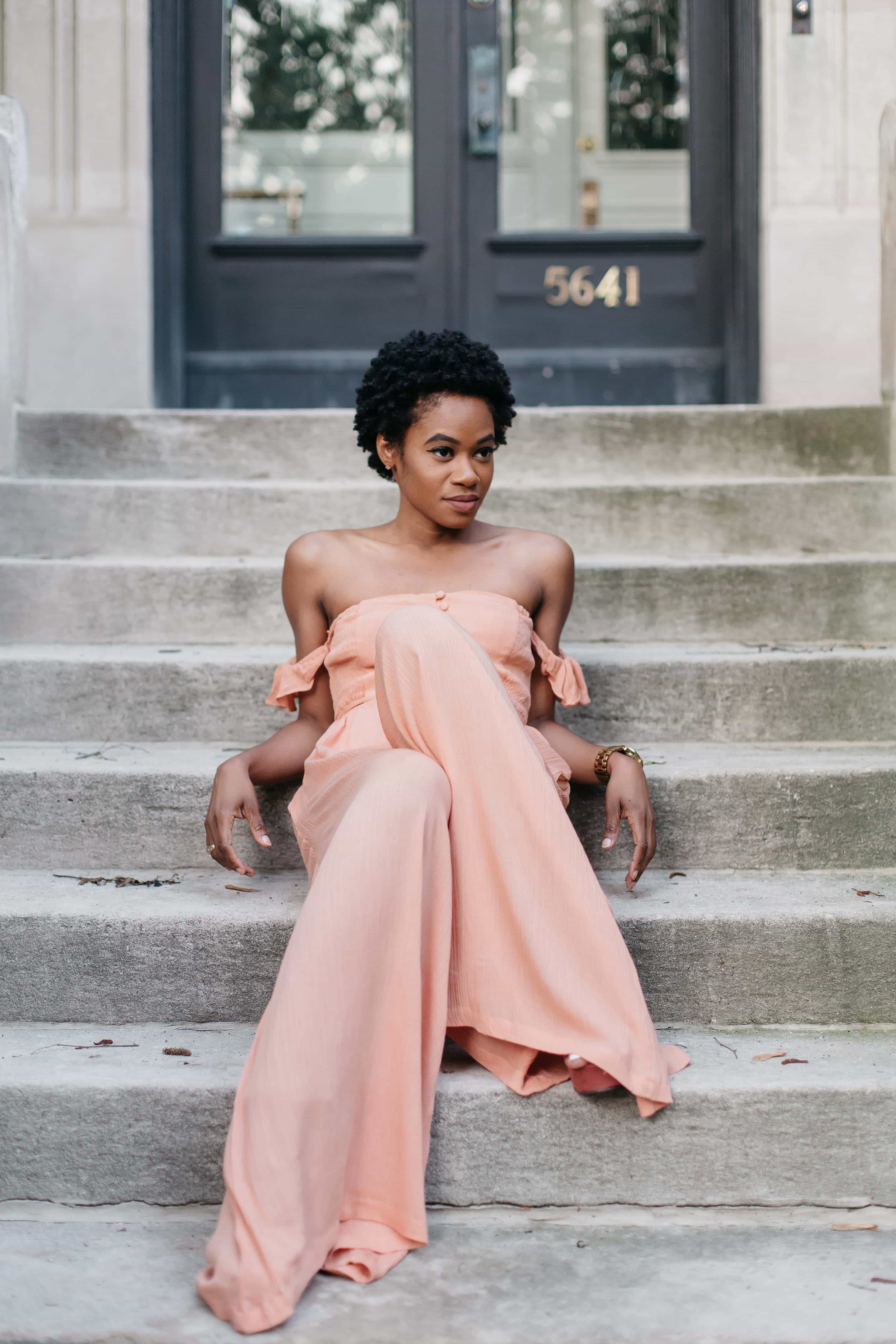 Peachy pocket strapless jumpsuit 8