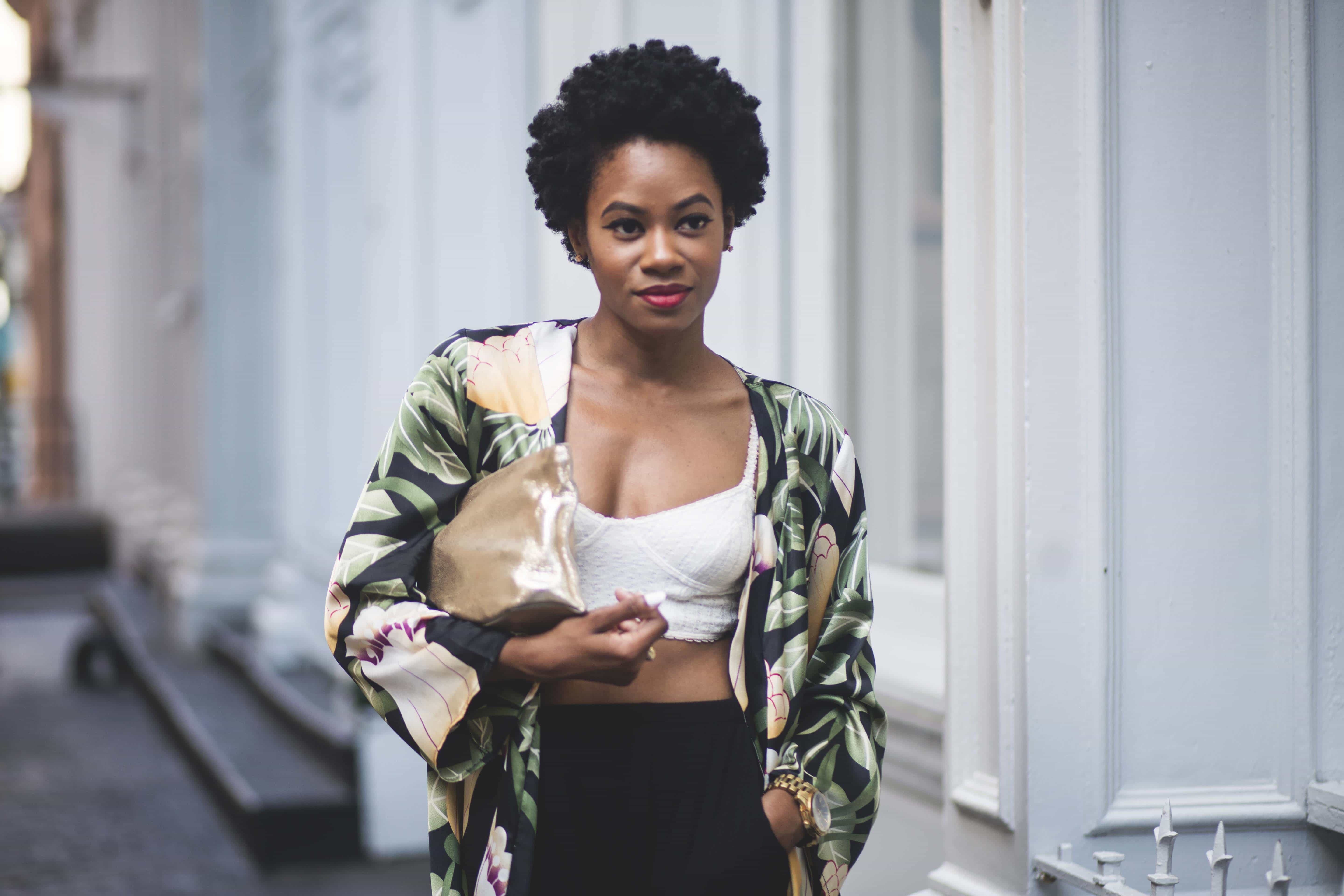 Urban Outfitters Bralette and Akira Kimono 2