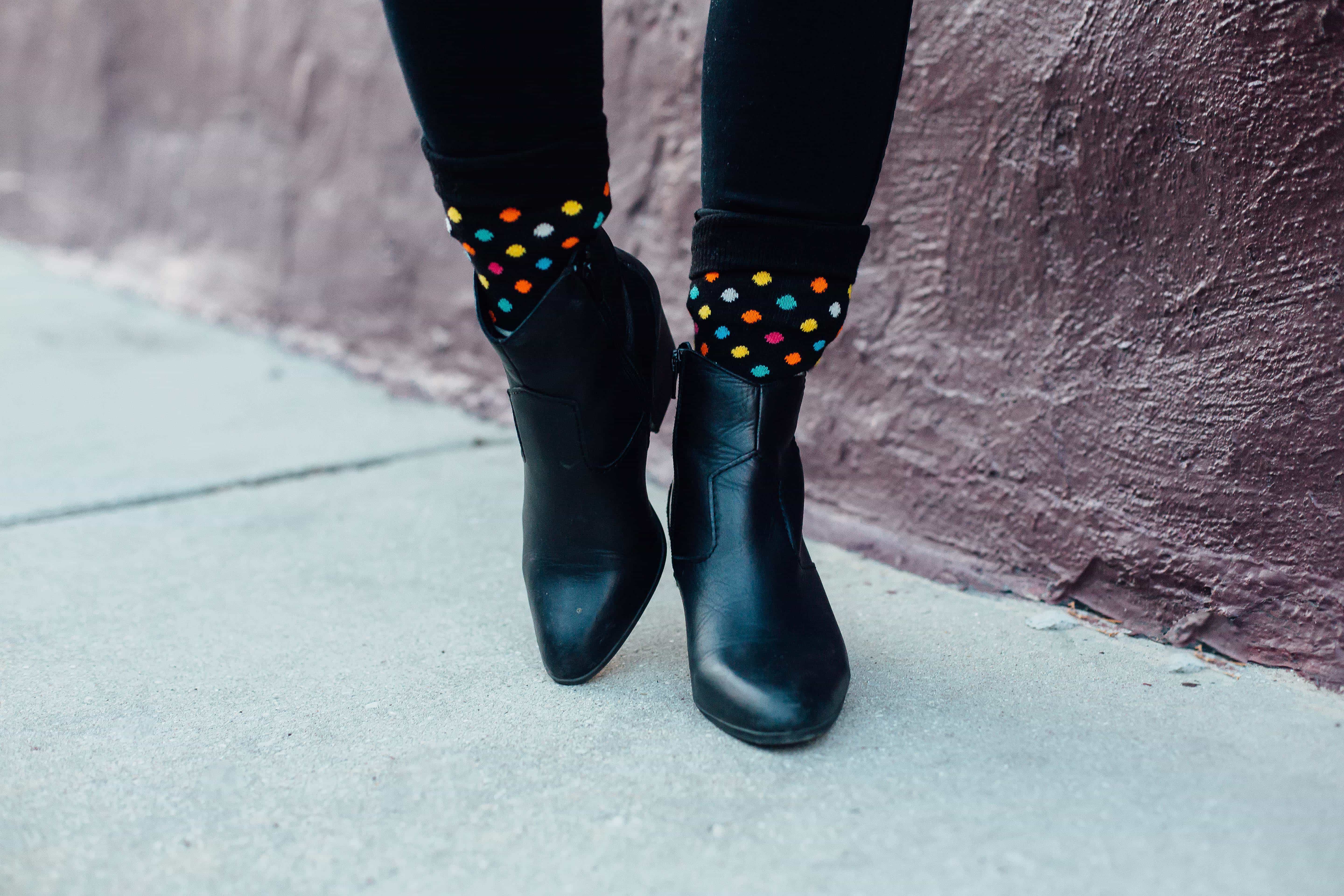 Happy Socks and ALDO Booties