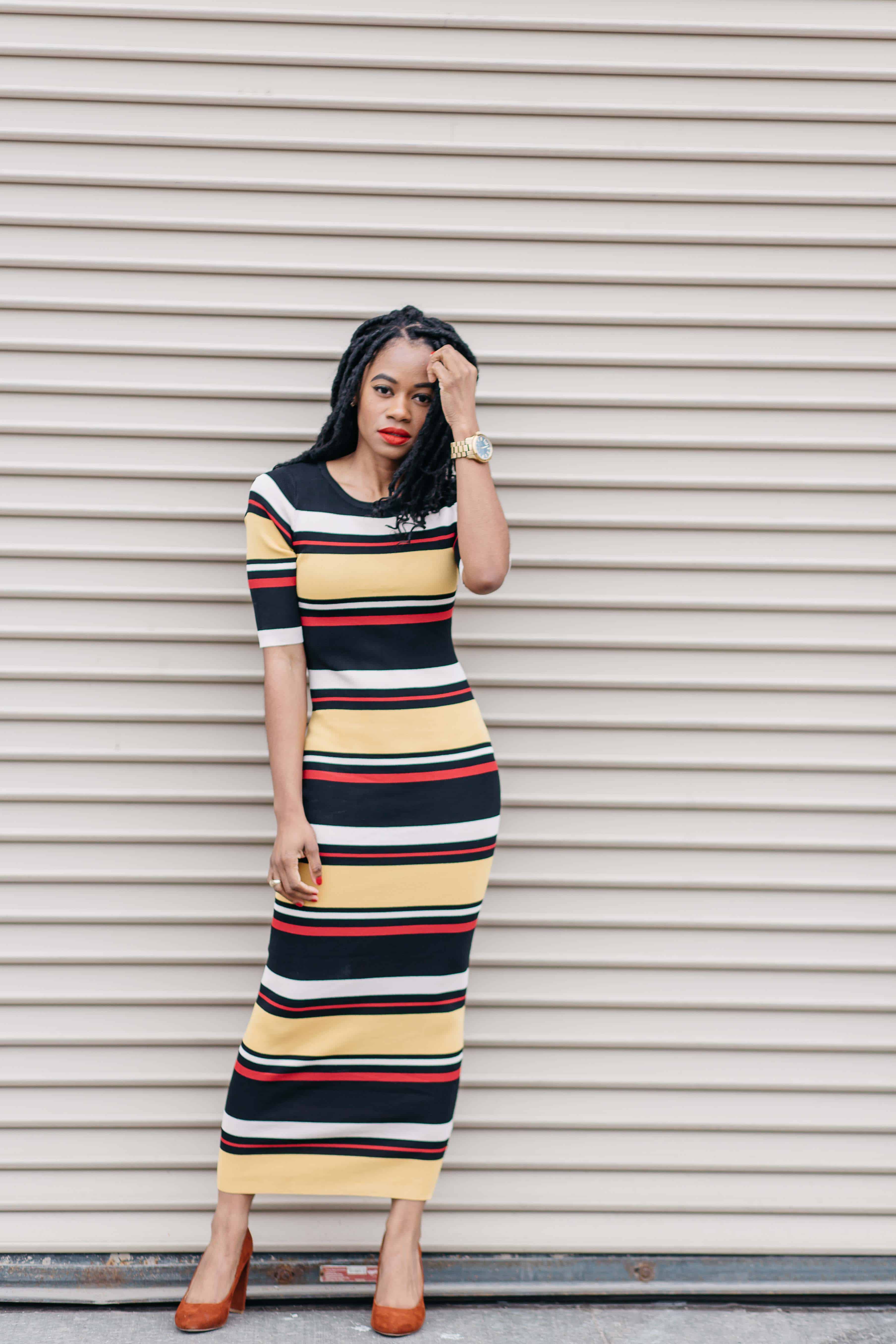 Striped Maxi Dress AKIRA 3