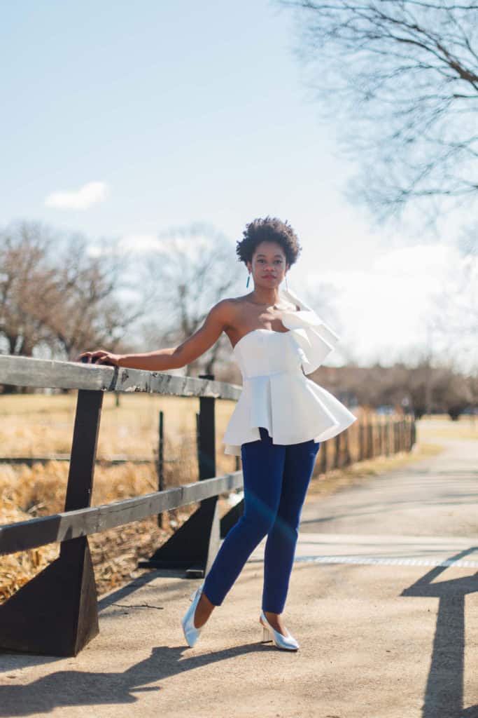 Akira Top and Loft Blue Pants